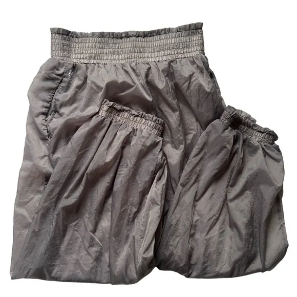 Free People FP Movement Nylon Parachute Pants Gray Size Small - Picture 2 of 9